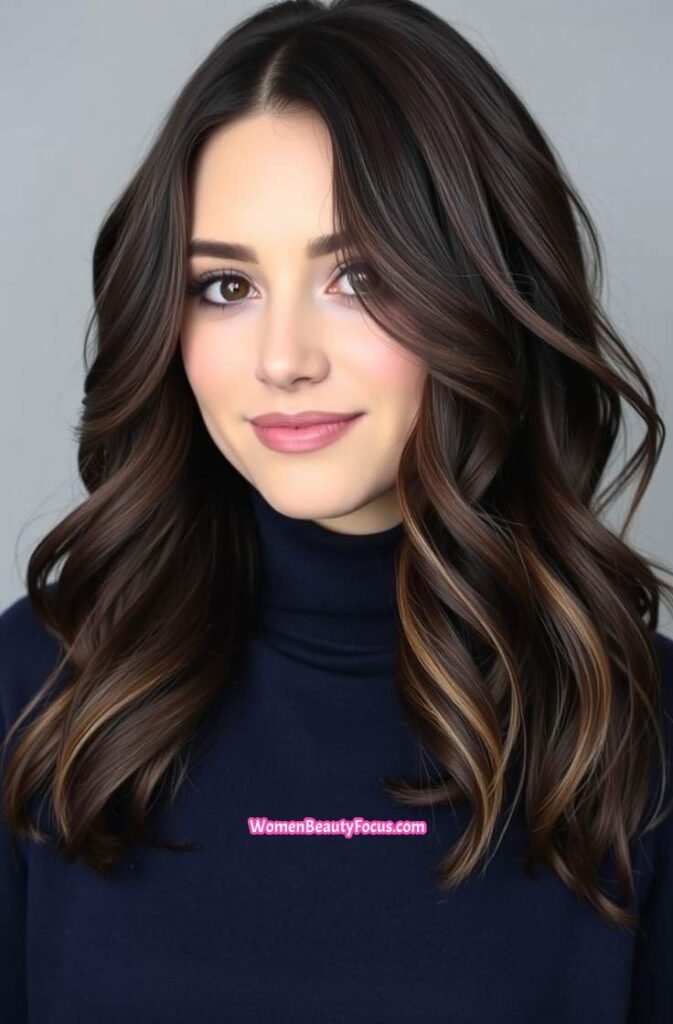 23. Deep Espresso Brown with Subtle Waves FrontStraight View 1