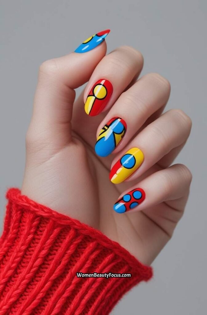 24. Pop Art Nails