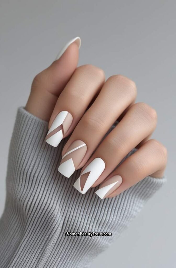 3. Minimalist Negative Space Nails