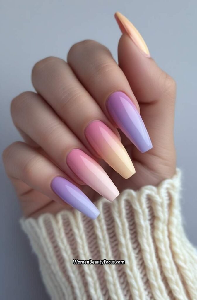 3. Pastel Ombre Nails