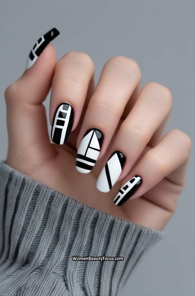 5. Abstract Geometric Nails