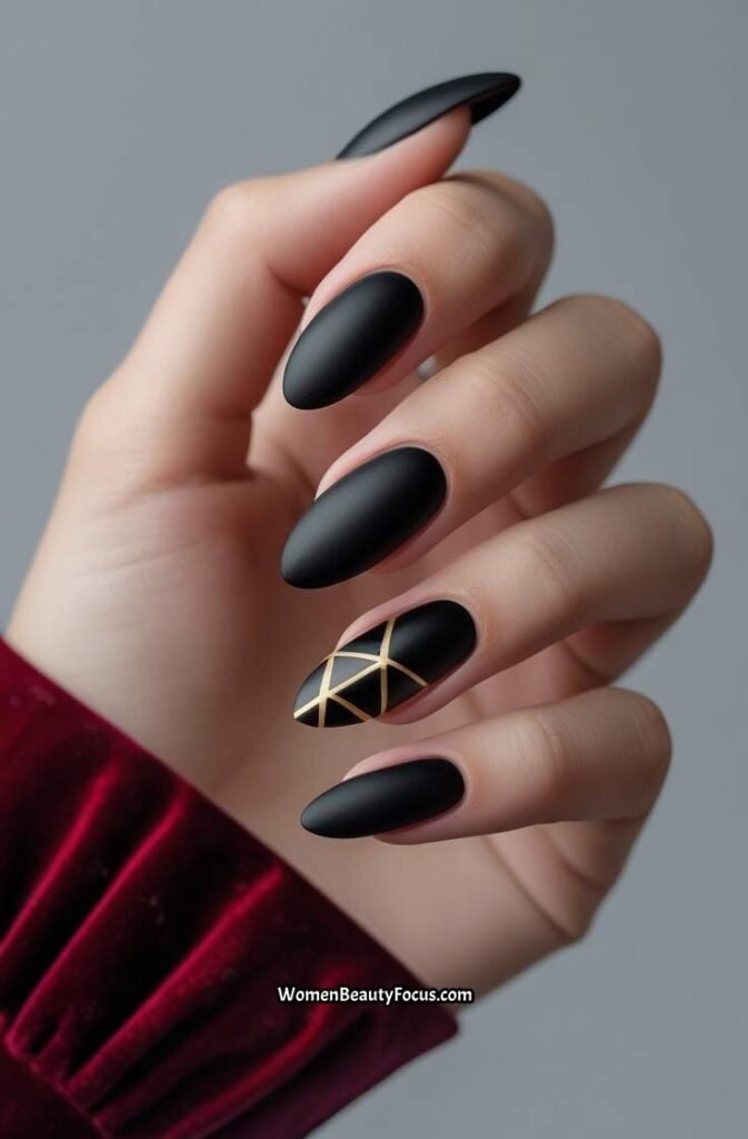 5. Matte Black Chic