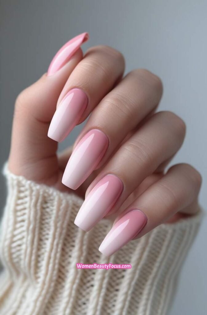 7. Blush Pink Nails with a Subtle Gradient