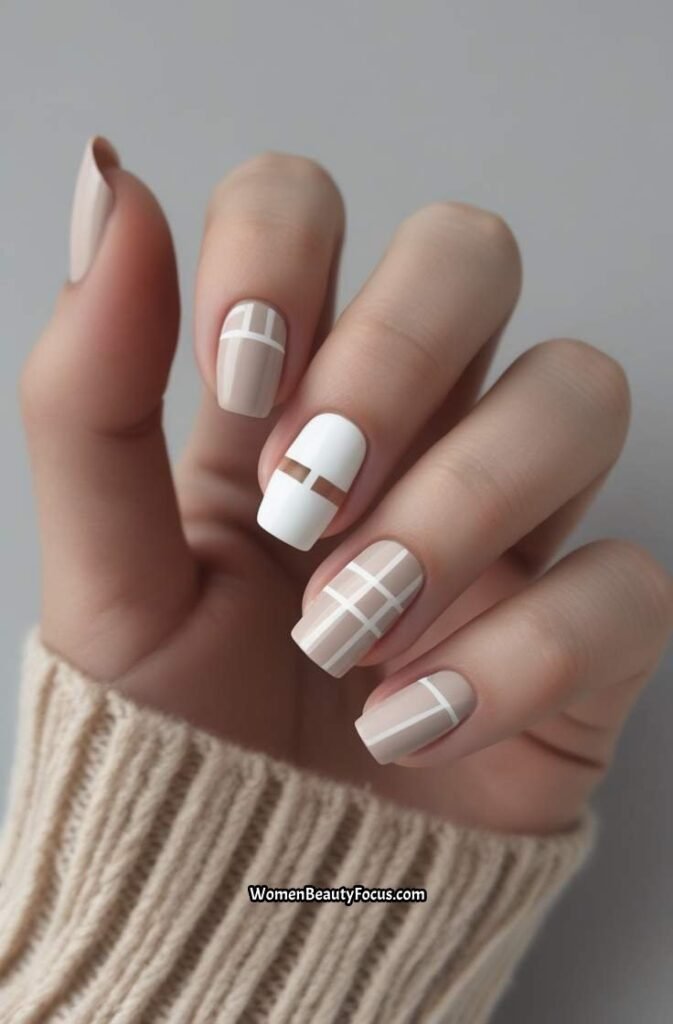 7. Minimalist Negative Space Nails
