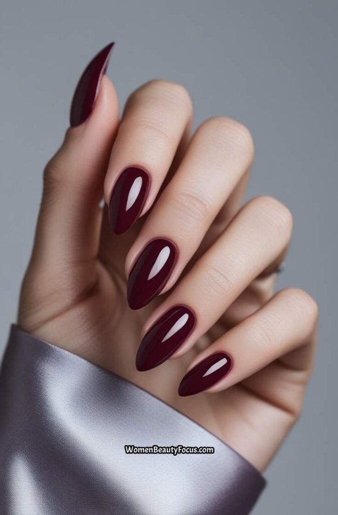 8. Bold Burgundy Gloss