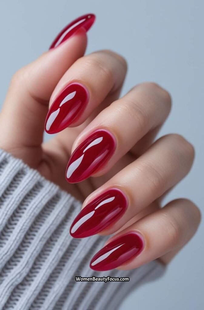 9. Juicy Cherry Jelly Nails